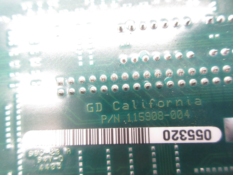 GD CALIFORNIA 115908-004 NSNP