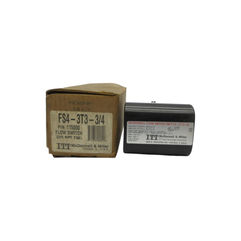MCDONNEL & MILLER 115000 FS4-3T3-3/4 115/230VAC 7.4/3.7A NSMP
