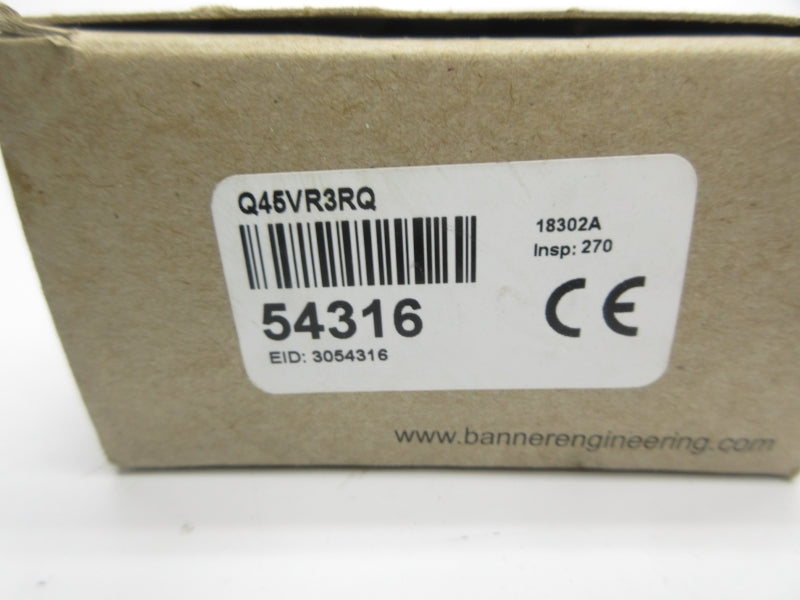 BANNER ENGINEERING Q45VR3RQ 54316 12-250VDC NSMP