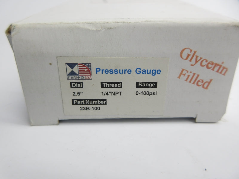 STEWARTS 23B-100 0-100PSI NSMP