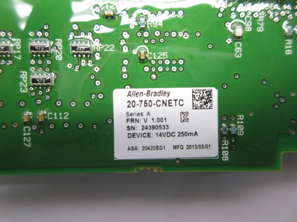 ALLEN BRADLEY 20-750-CNETC SER. A F/W V 1.001 NSNP