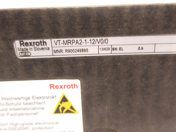 REXROTH VT-MRPA2-1-12/V0/0 R900249895 NSFS