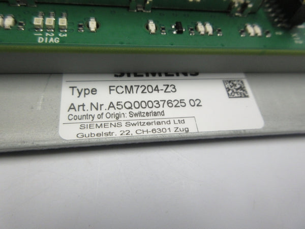 SIEMENS FCM7204-Z3 A5Q00037625 02 NSNP