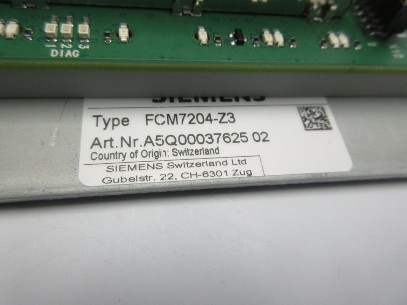 SIEMENS FCM7204-Z3 A5Q00037625 02 NSNP