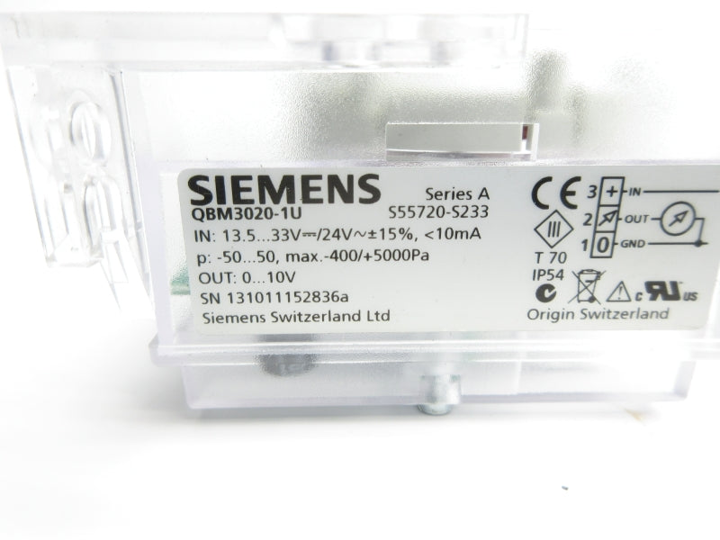 SIEMENS QBM3020-1U SER. A 13.5/33V UNMP