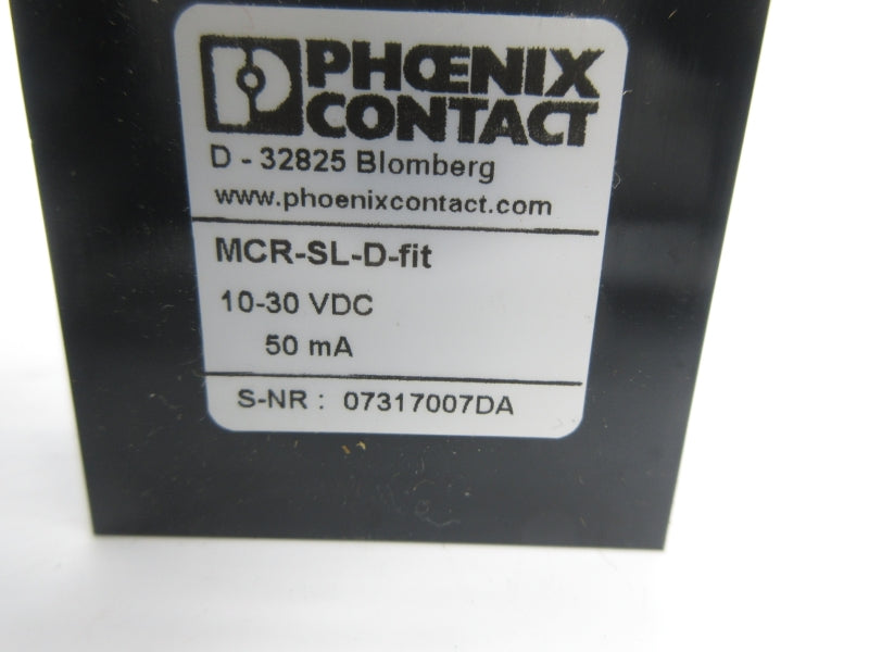 PHOENIX CONTACT MCR-SL-D-FIT 10-30VDC NSNP