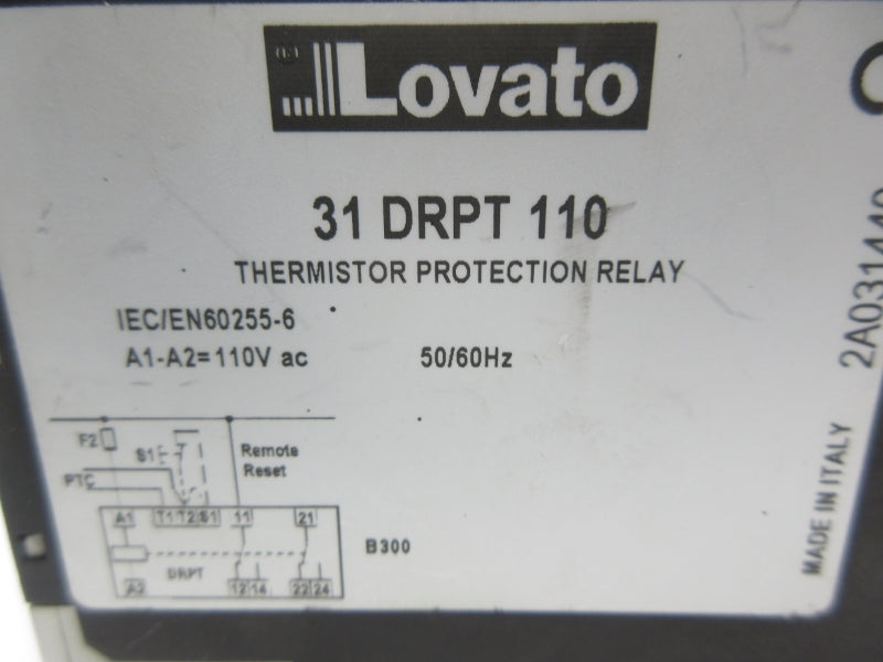 LOVATO 31DRPT110 110VAC NSNP