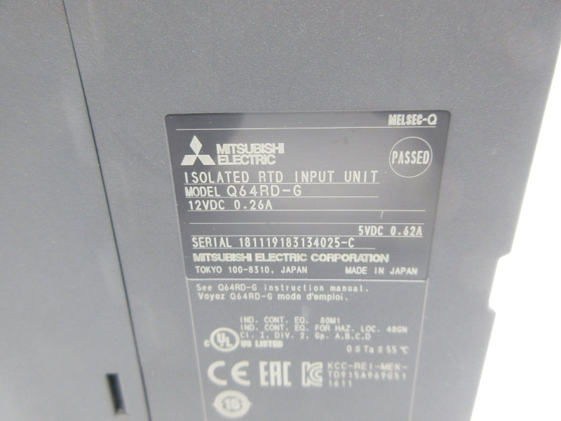 MITSUBISHI ELECTRIC Q64RD-G 12VDC 0.26A NSNP