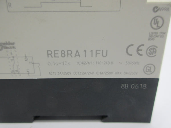 SCHNEIDER ELECTRIC RE8RA11FU 110-240V 0.1S-10S NSNP