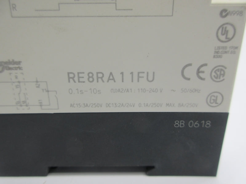SCHNEIDER ELECTRIC RE8RA11FU 110-240V 0.1S-10S NSNP