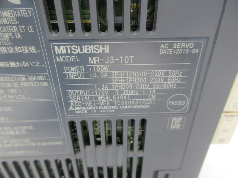 MITSUBISHI MR-J3-10T 200-230V 0.9A NSNP
