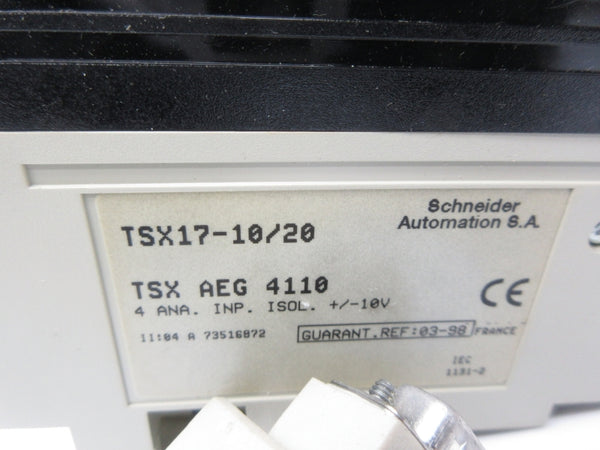 SCHNEIDER AUTOMATION TSX17-10/20 TSXAEG4110 10V NSNP
