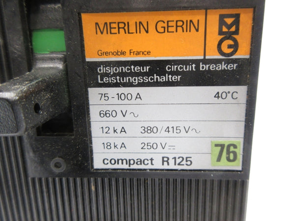 MERLIN GERIN R125 660V 75-100A NSNP