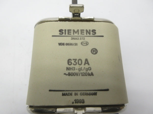 SIEMENS 3NA3372 500V 630A NSNP