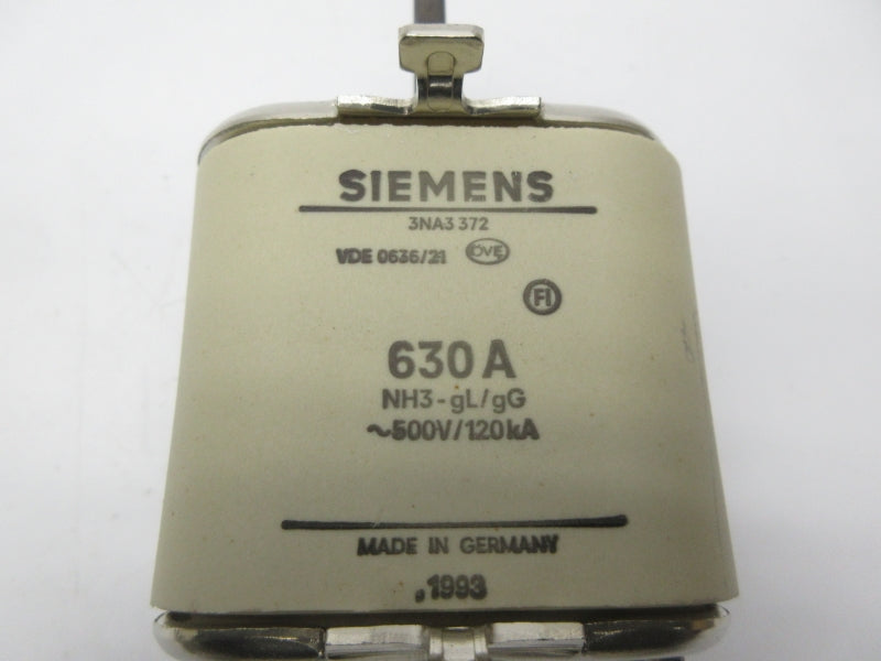 SIEMENS 3NA3372 500V 630A NSNP