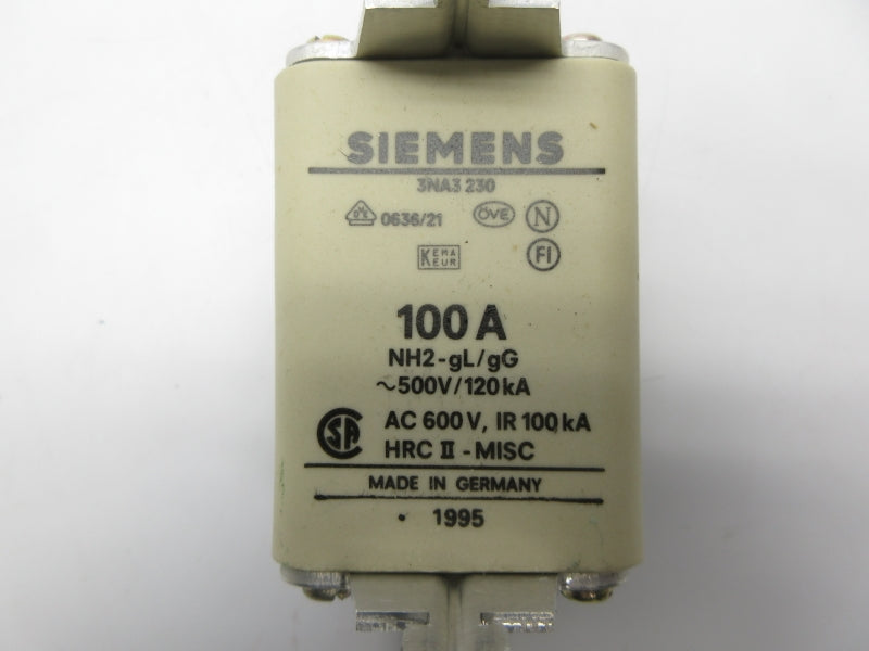 SIEMENS 3NA3230 600VAC 100A NSNP
