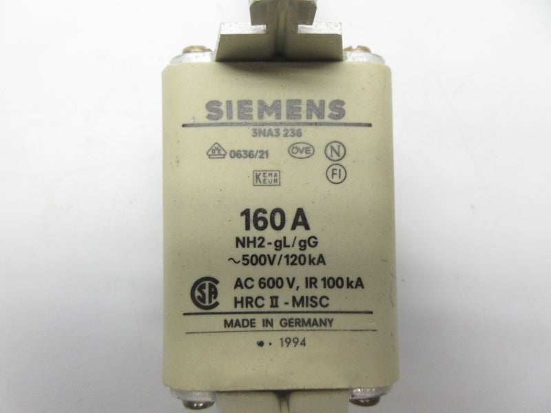 SIEMENS 3NA3236 600VAC 160A NSNP
