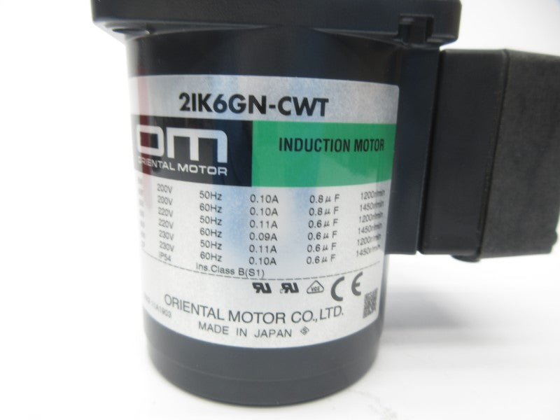 ORIENTAL MOTOR 2IK6GN-CWT 230V 0.10A NSNP