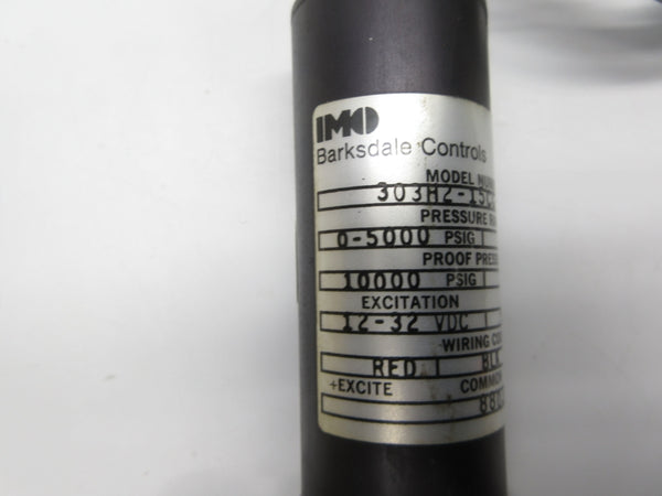 BARKSDALE CONTROLS 303H2-15CG-09-0 12-32VDC 5000PSI NSNP