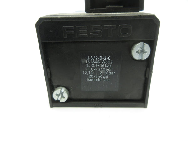 FESTO J-5/2-D-2-C 151846 13.7-240PSI NSNP
