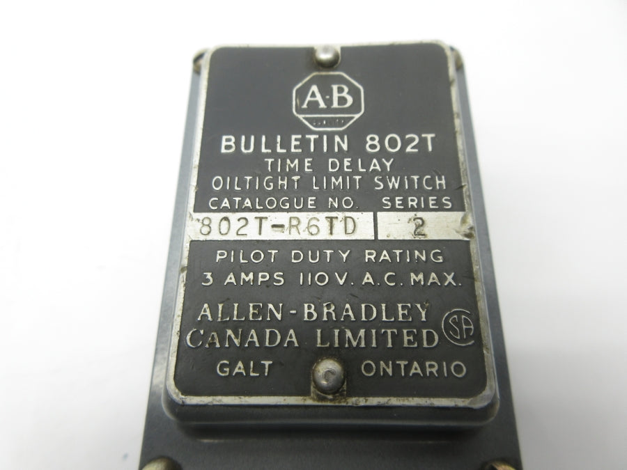 ALLEN BRADLEY 802T-R6TD SER. 2 110VAC 3A (AS PICTURED) NSNP