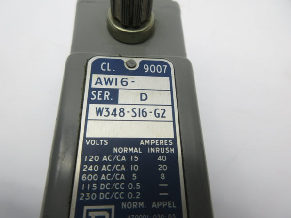 SQUARE D 9007-AW16 SER. D NSNP