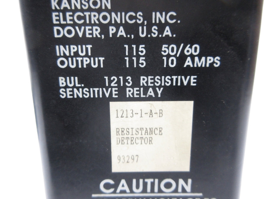 KANSON ELECTRONICS 1213-1-A-B 115V 10A NSNP