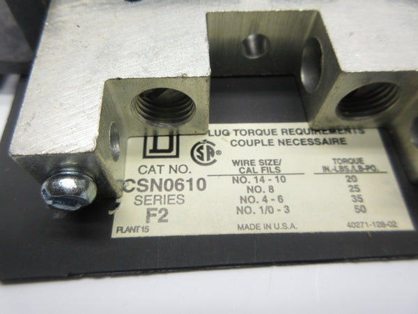 SQUARE D CSN0610 SER. F2 NSNP