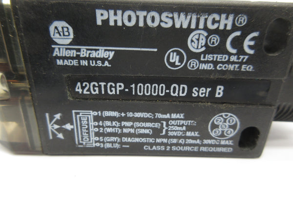 ALLEN BRADLEY 42GTGP-10000-QD SER. B 10-30VDC NSNP