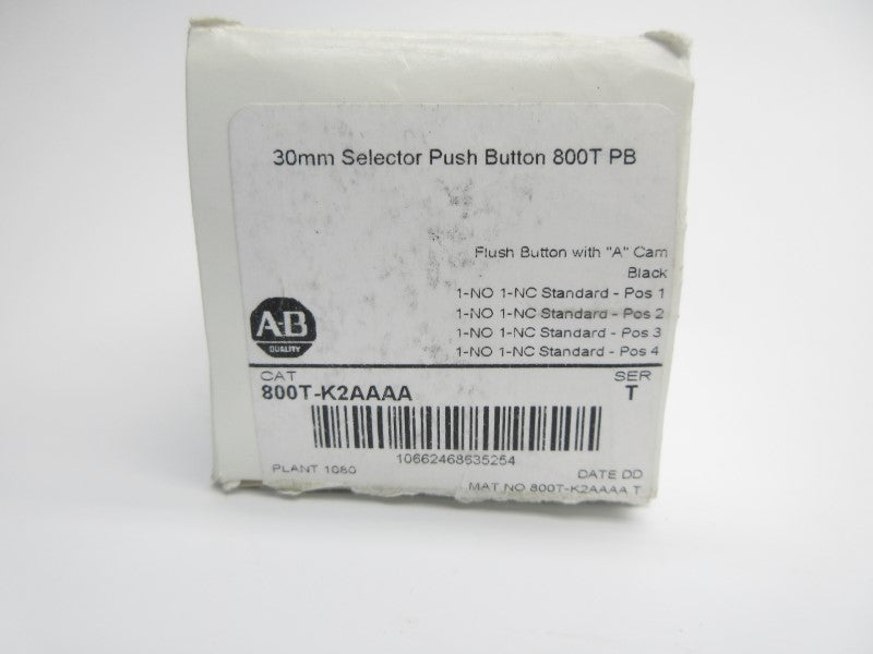 ALLEN BRADLEY 800T-K2AAAA SER. T (WH) NSMP
