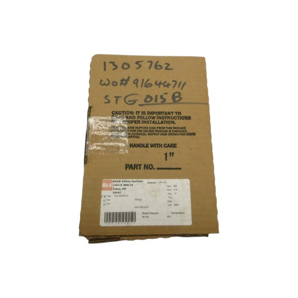 BS&B SYSTEMS JRS 98PSI 1" NSNP