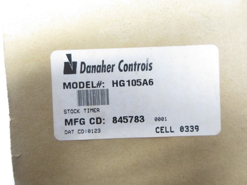 DANAHER CONTROLS HG105A6 120VAC 10A 0-30M NSMP