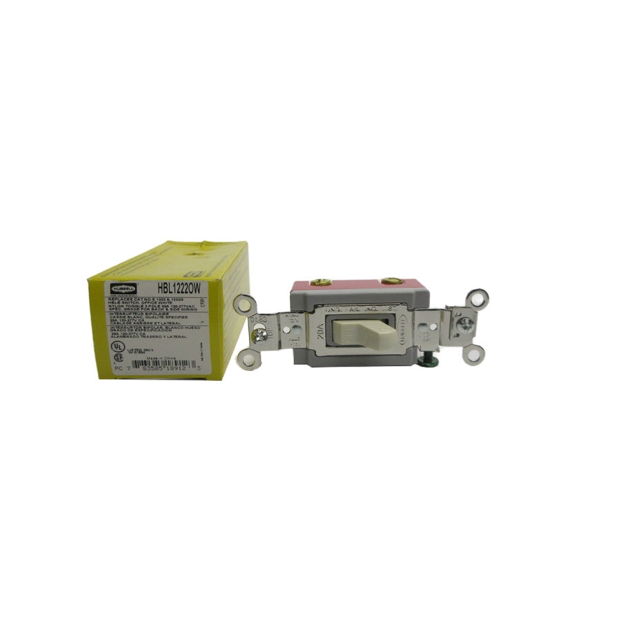 HUBBELL HBL1222OW 120-277VAC 20A NSMP