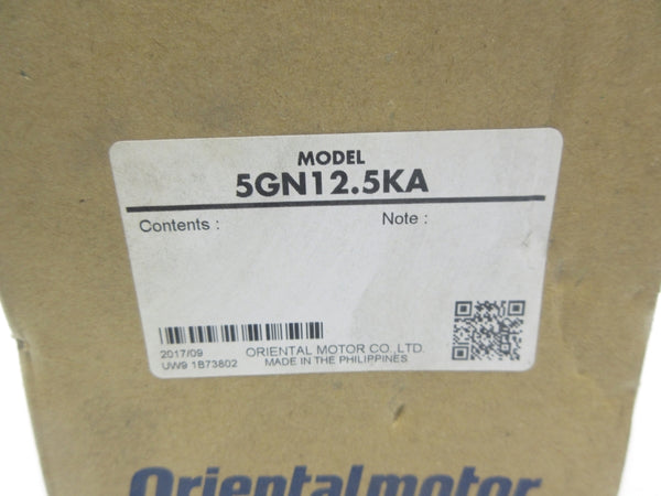 ORIENTAL MOTOR 5GN12.5KA NSMP