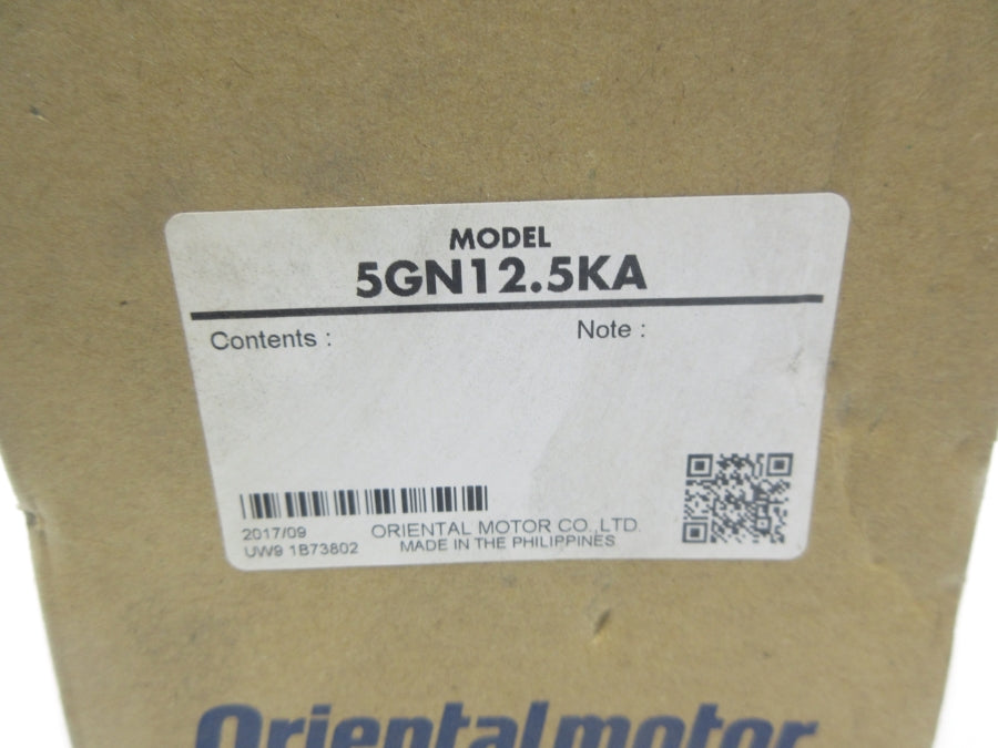 ORIENTAL MOTOR 5GN12.5KA NSMP