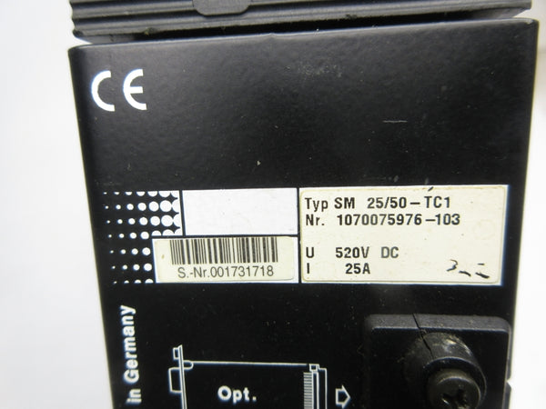 BOSCH 1070075976-103 SM25/50-TC1 520VDC 25A (AS PICTURED) UNMP