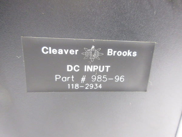 CLEAVER BROOKS 985-96 NSNP