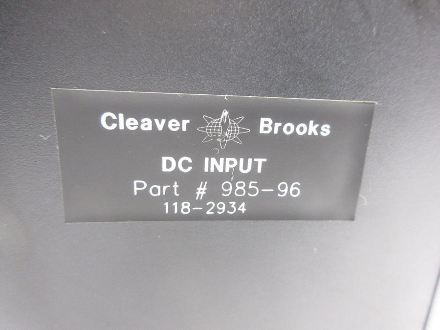 CLEAVER BROOKS 985-96 NSNP