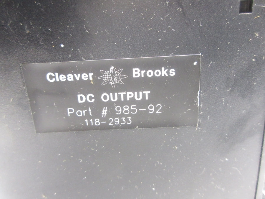 CLEAVER BROOKS 985-92 NSNP