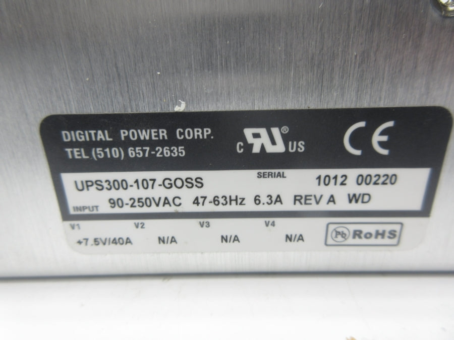 DIGITAL POWER UPS300-107-GOSS 90-250VAC 6.3A REV. A NSNP