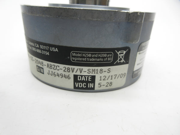BEI 01070-234 HS35F-25MM-R4-SS-2048-ABZC-28V/V-SM18-S 5-28VDC (AS PICTURED) NSNP