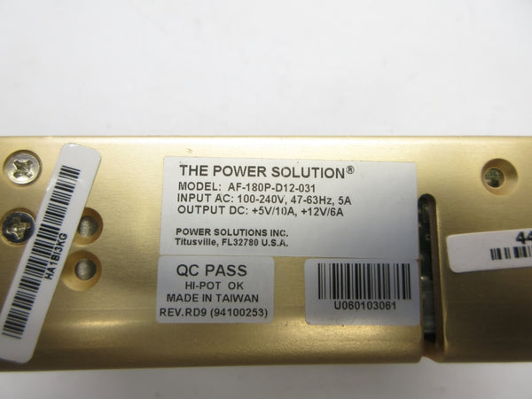 THE POWER SOLUTION AF-180P-D12-031 100-240V 5A NSNP
