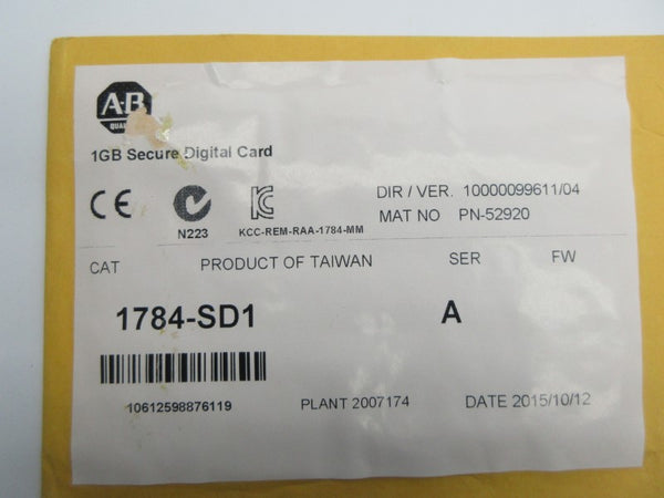ALLEN BRADLEY 1784-SD1 SER. A DATE: 2015 NSFS