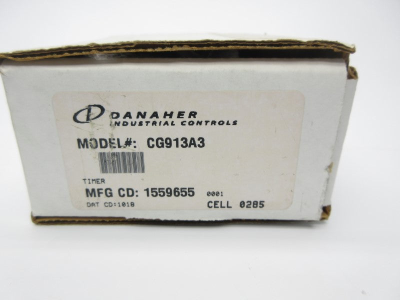 DANAHER CONTROLS CG913A3 120VAC 10A 5-30S NSMP