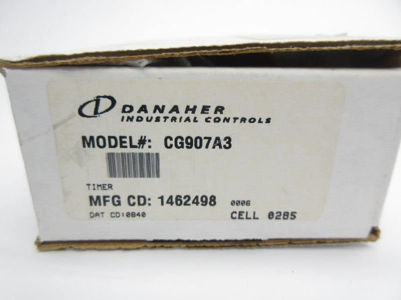 DANAHER CONTROLS CG907A3 120VAC 10A .25-1.75S NSMP