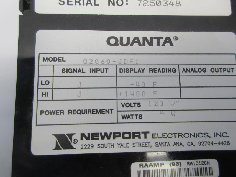 NEWPORT Q2060-JDF1 120V NSNP