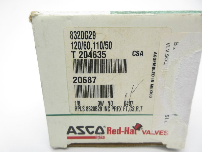 ASCO 8320G29 110/120V 100PSI 1/8" NSMP