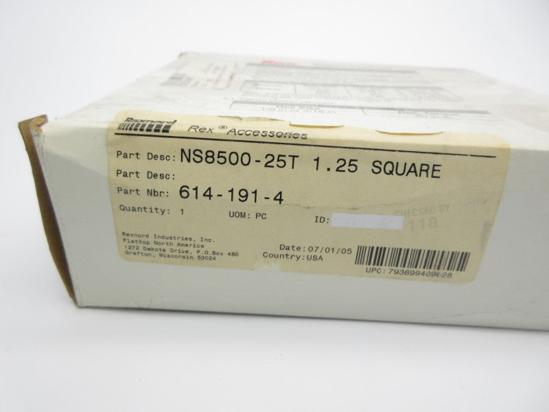 REXNORD NS8500-25T 614-191-4 1.25" NSMP