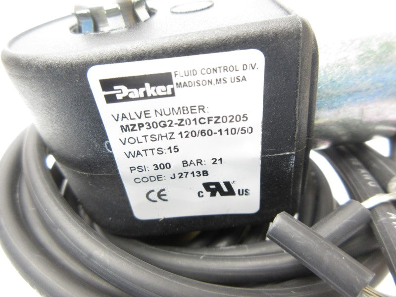 PARKER MZP30G2-Z01CFZ0205 110/120V 300PSI NSNP