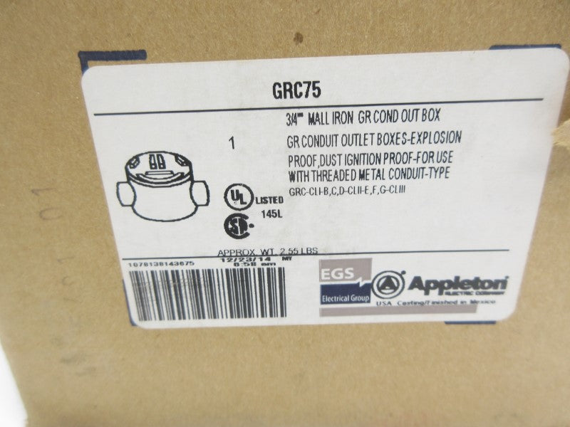 APPLETON GRC75 3/4" NSMP